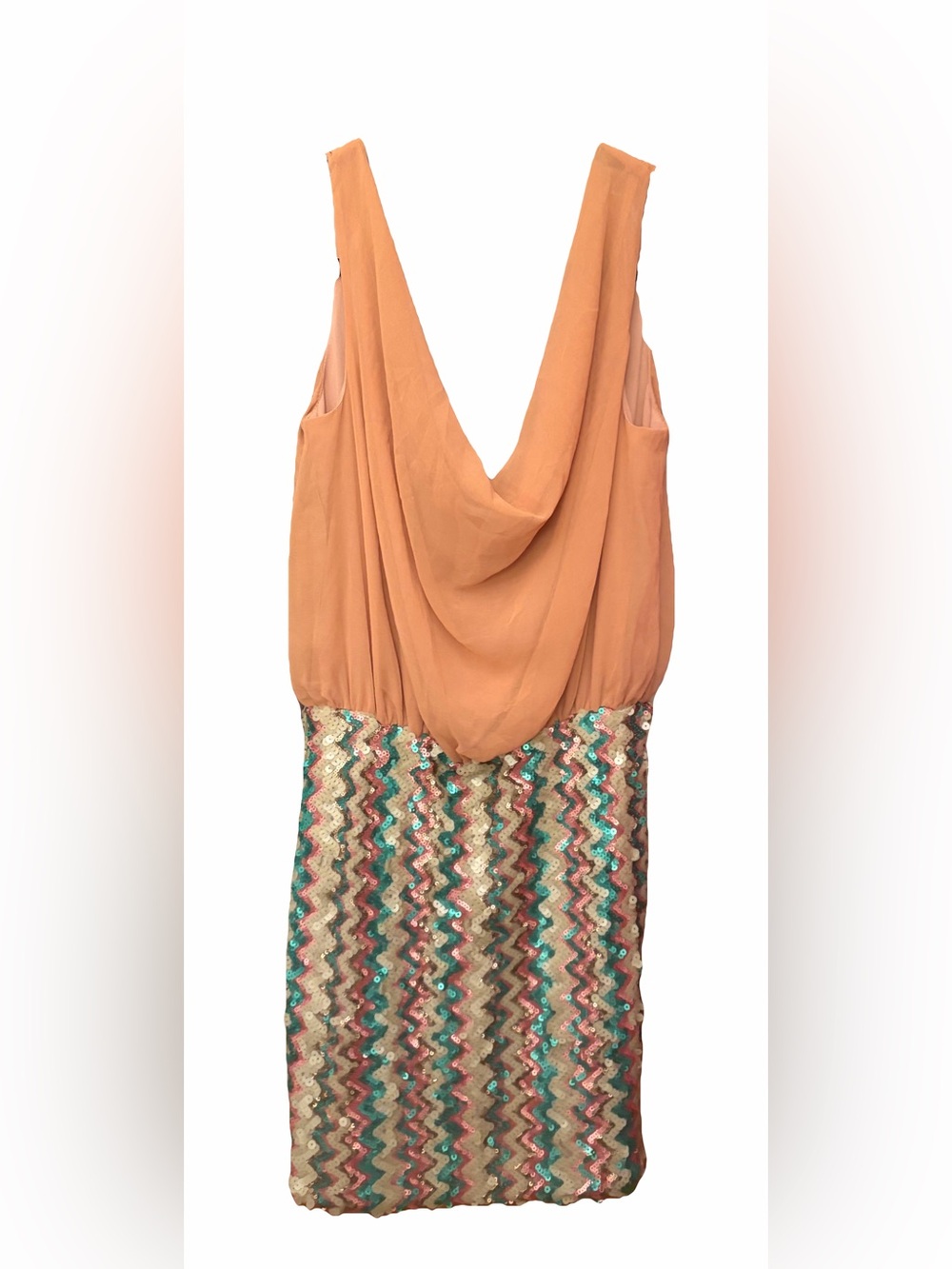 Ark & Co Sequin Chevron Mini Dress